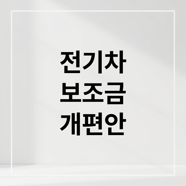 전기차 보조금 대표이미지